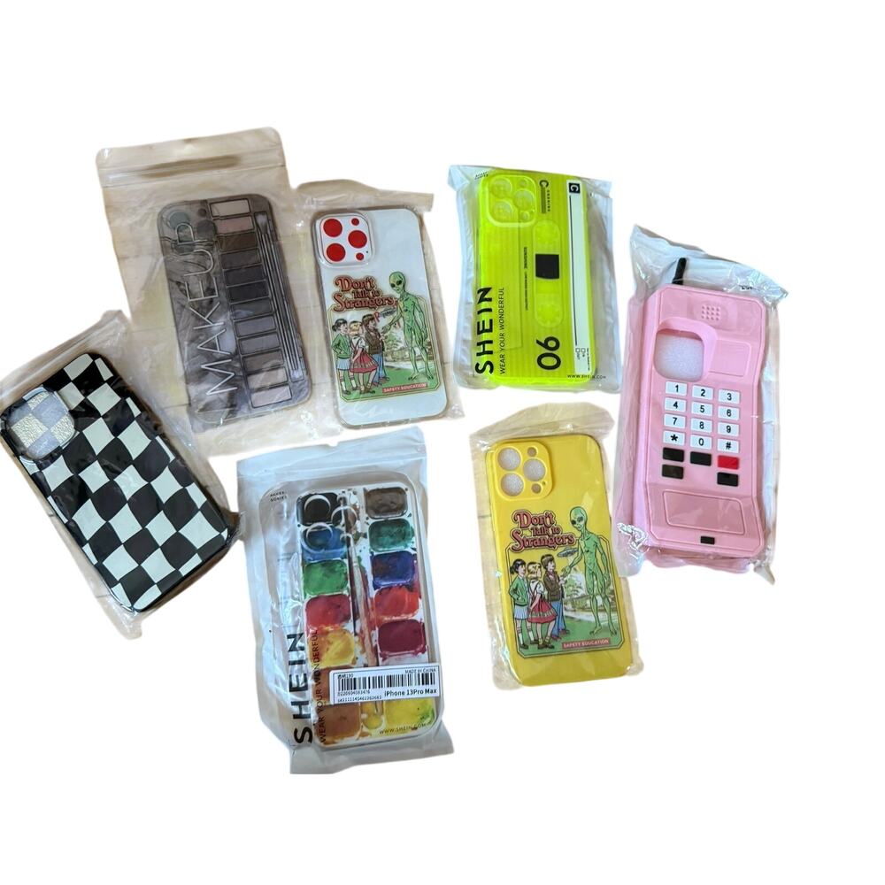 NEW IPhone‎ 13 Pro Max phone case bundle colorful fun